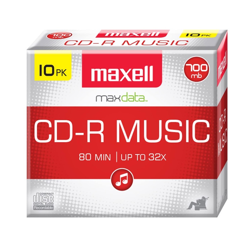 Maxwell Red CD-R Music 10-Pack